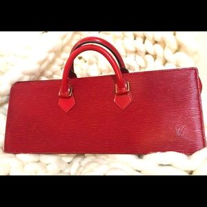 Vintage Louis Vuitton Epi Leather Red Hand Bag